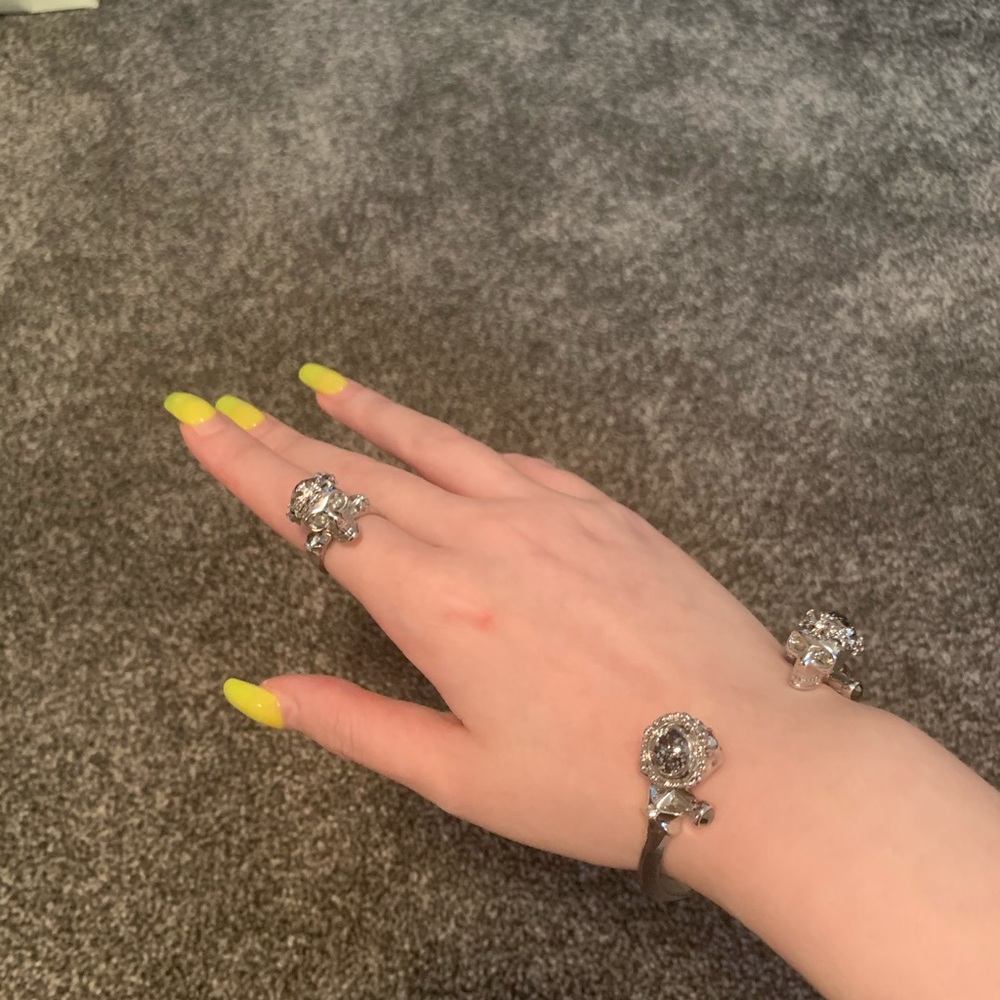 Designer skull Rings and bracelet